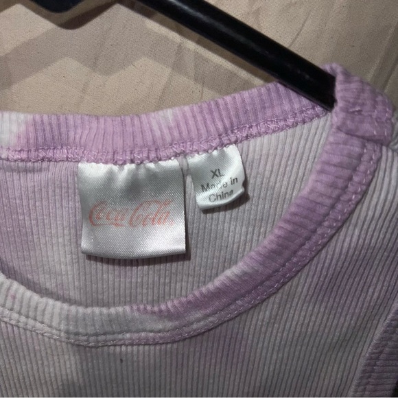 Cropped Purple Tie Dye Fanta Tank Top - Picture 3 of 4